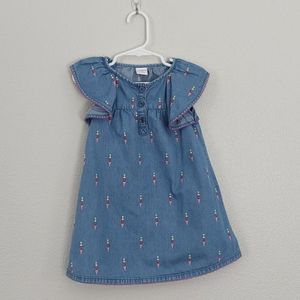 Gymboree 2t ice cream chambray dress